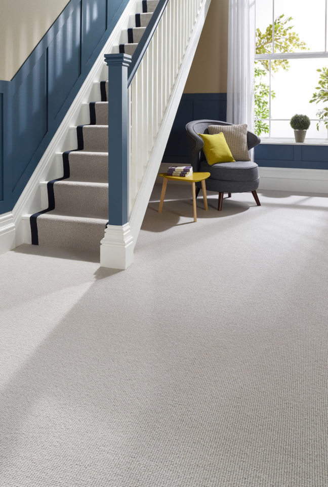 Abingdon Charter Berber Cream Grey Plain Loop